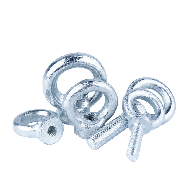 High Strength Steel Galvanized White Blue Zinc Plated Eye Bolts DIN580