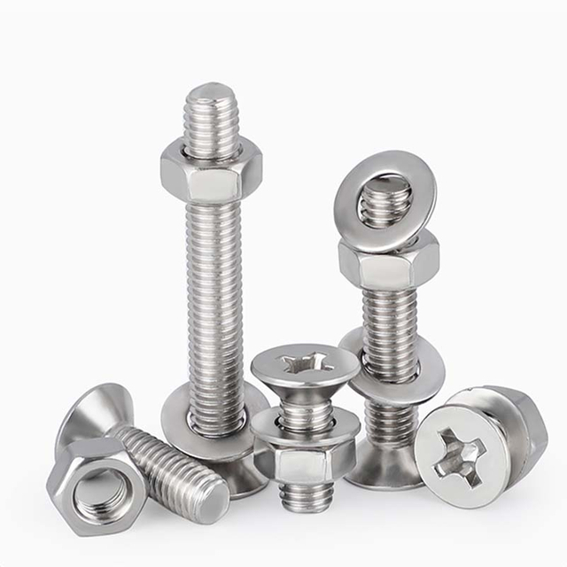 Stainless Steel Countersunk Head Phillips Machine Screws Set