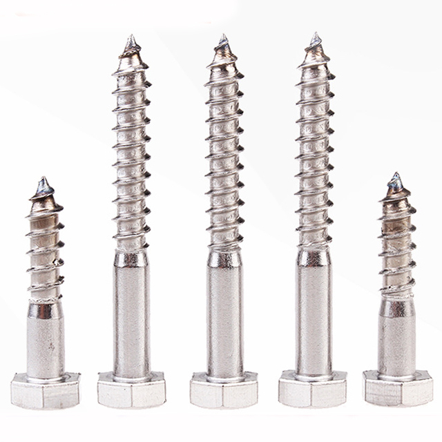 Stainless Steel Hex Head Wood Screws