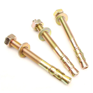 Yellow Zinc Plated Carbon Steel Gecko Repair Expansion Wedge Anchor Bolts