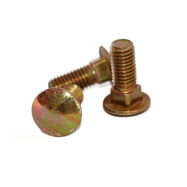 High Strength Yellow Zinc Plated Carriage Bolts DIN603