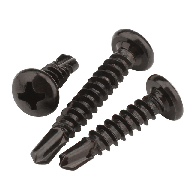 Black Phosphate Black Oxide Pan Head Self-drillng Scrwes