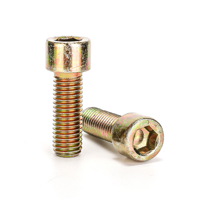 High Strength Steel Yellow Zinc Plated DIN912 Socket Head Cap Screw