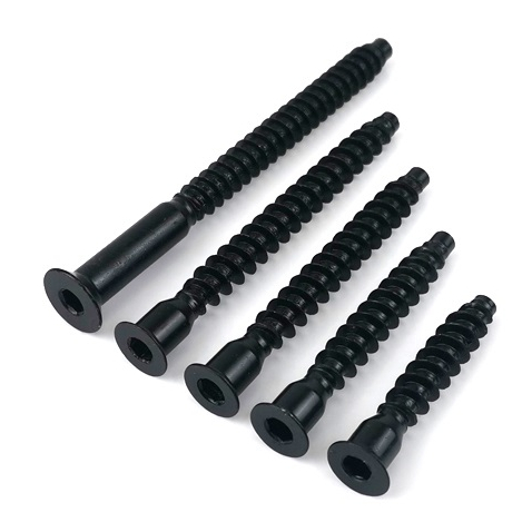 Black Phosphate Oxide Steel Confirmat Screws