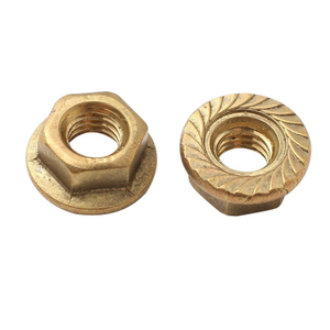 Copper Brass Hex Flange Nuts DIN6923