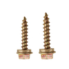  Yellow Zinc Plated Flange Head Self-tapping Screws