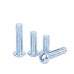 Blue And White Zinc Plated Round Head Socket Head Cap Screws ISO7380