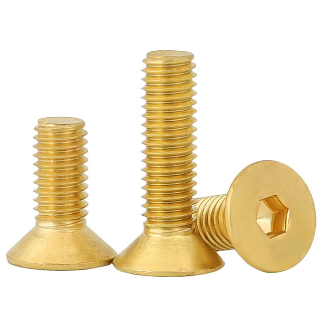 DIN7991 Brass Flat Head Hexagon Socket Head Bolts