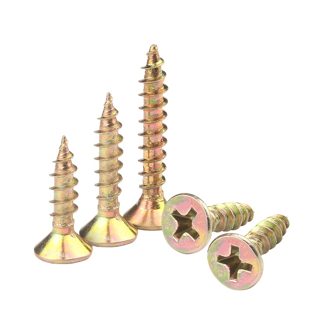 Yellow Zinc Plated Drywall Screws DIN18182