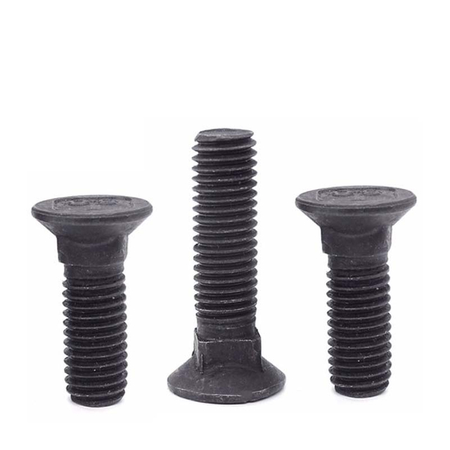 High Strength Black Plow Bolts M12x40