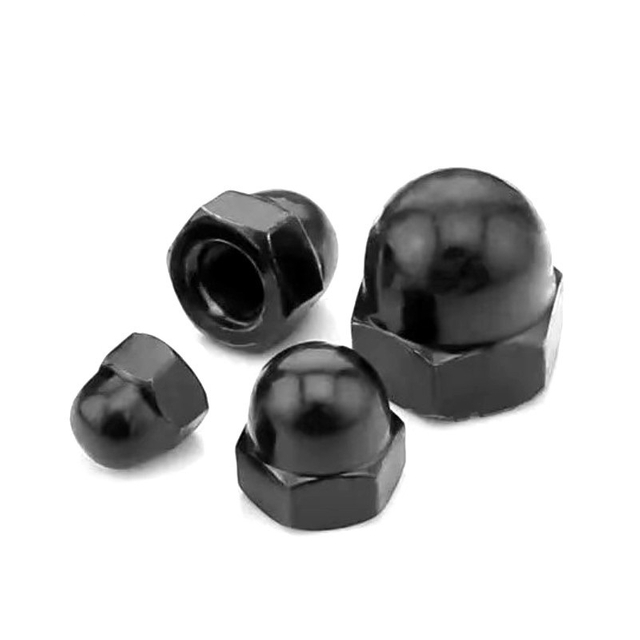 High Strength Steel Black Cap Nuts DIN1587