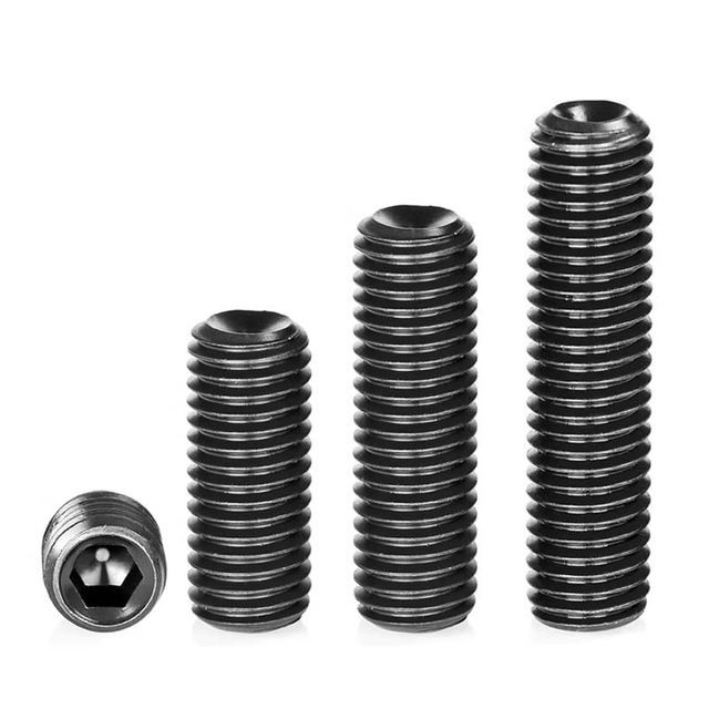 Concave End Black Socket Set Screws DIN916