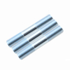 Blue White Zinc Plated Steel Double Ending Stud Bolts DIN938