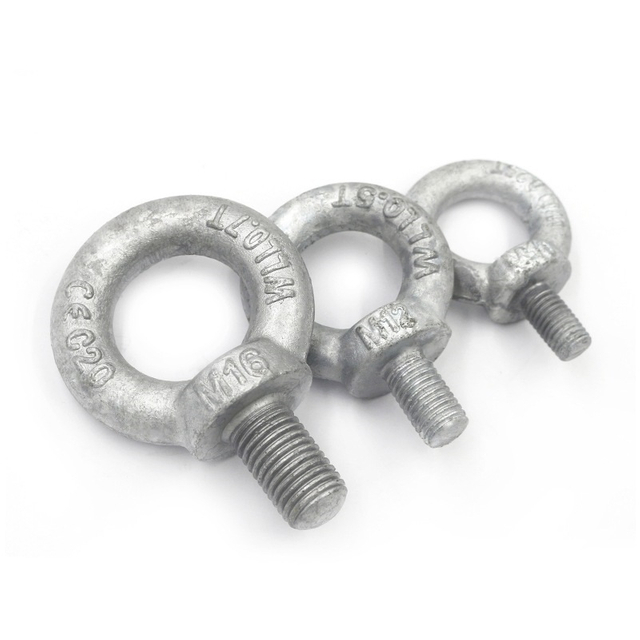 High Strength Steel Hot Dip Galvanized HDG Eye Bolts DIN580