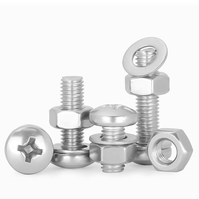 Stainless Steel Slotted Pan Head Machine Screws Set