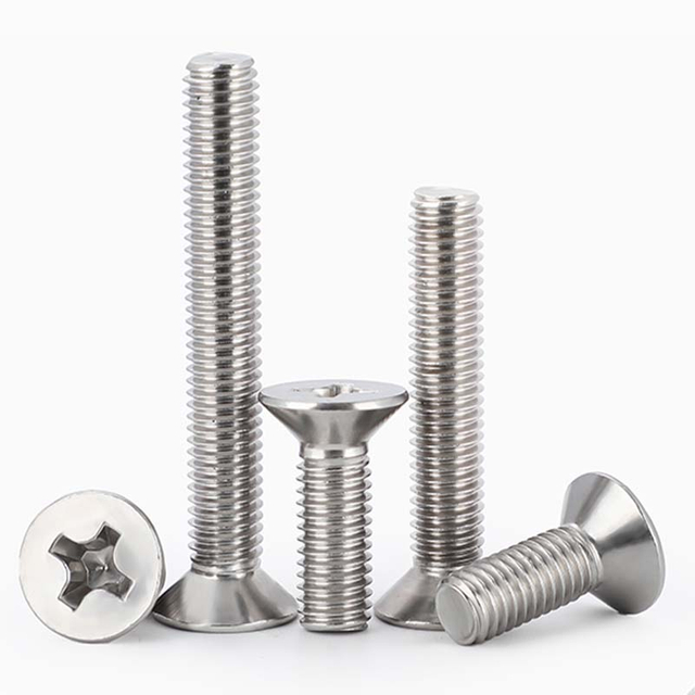 Stainless Steel Countersunk Phillips Machine Screw DIN7046