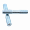 Blue White Zinc Plated Steel Double Ending Stud Bolts DIN938