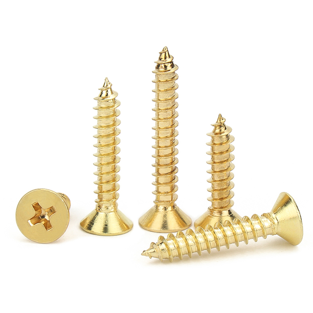 Copper Brass Countersunk Flat Head Self-tapping Screws