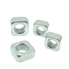 High Strength Blue White Zinc Plated Square Nuts DIN577
