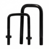 Black carbon steel square U-bolts