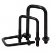 Black carbon steel square U-bolts