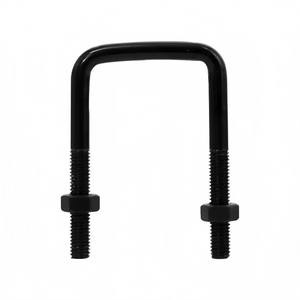Black carbon steel square U-bolts
